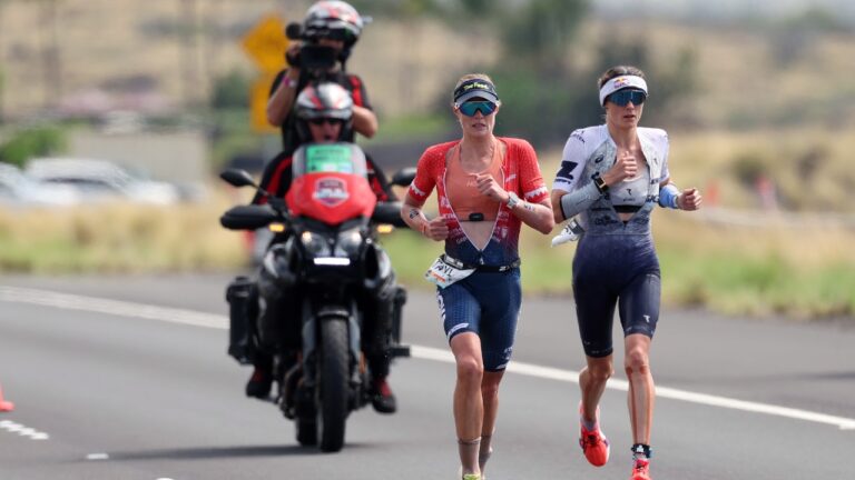 Taylor Knibb Lucy Charles Barclay run IRONMAN World Championship Kona 2025