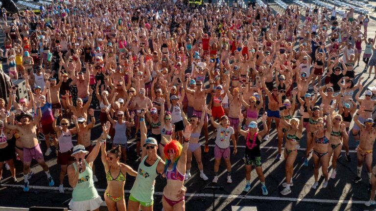 Underpants run Kona 2025 IRONMAN World Championship