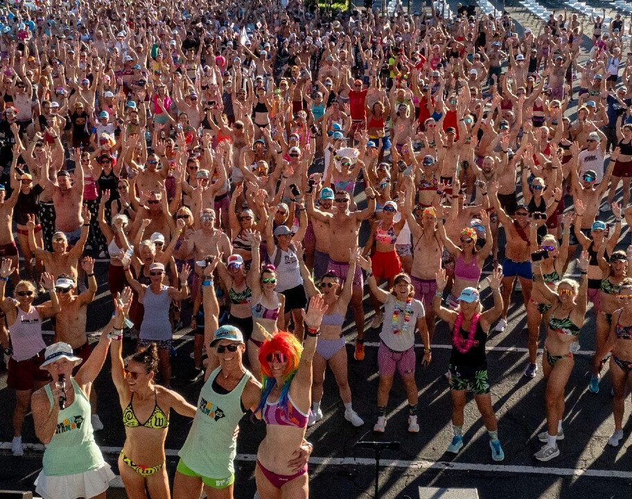 Underpants run Kona 2025 IRONMAN World Championship