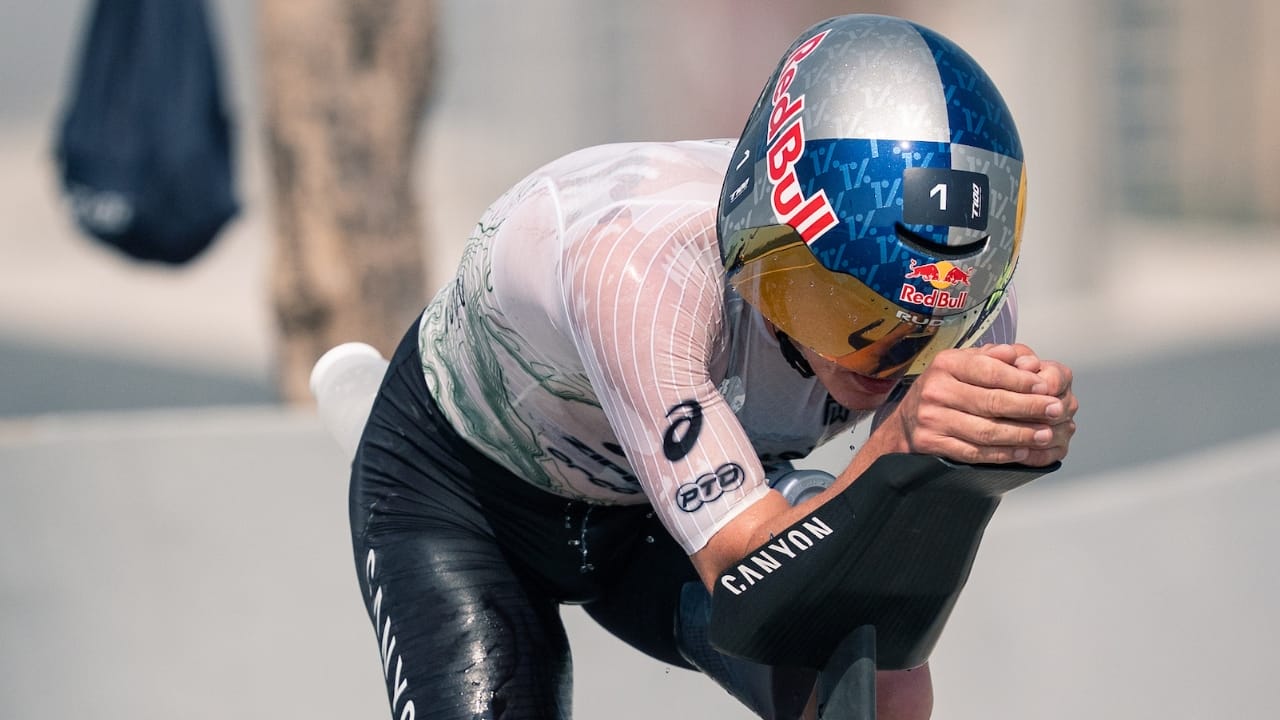 Hayden Wilde bike Dubai T100 2025