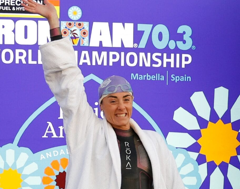 Lucy Charles-Barclay intro 703IRONMAN World Champs Marbella