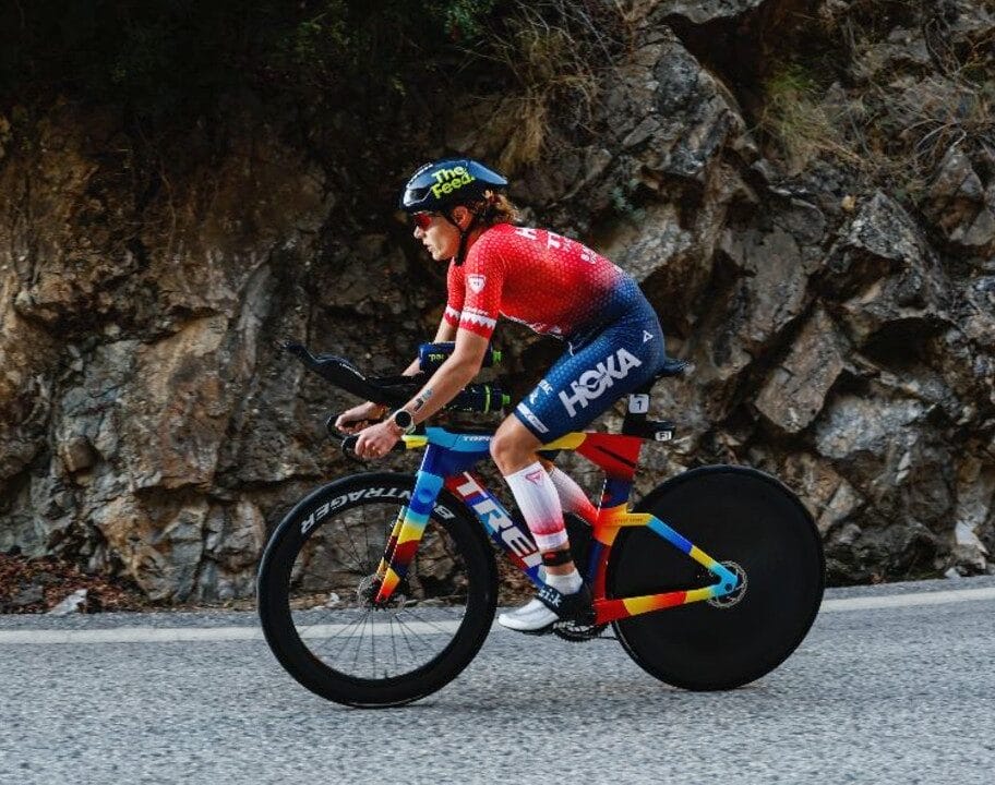 Taylor Knibb bike IRONMAN 70.3 Worlds 2025