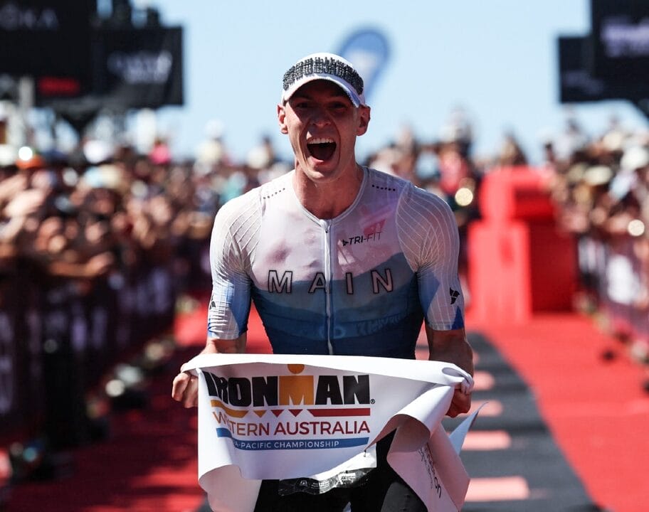 Britain's Cameron Main claims the IRONMAN Western Australia Asia-Pacific Championship title on his full distance debut - Photo Korupt Vision