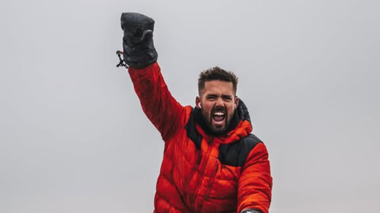 Spencer Matthews Antartctic bike