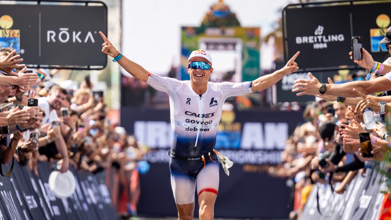 Kristian Blummenfelt of Norway third place IRONMAN World Championship Nice 2025