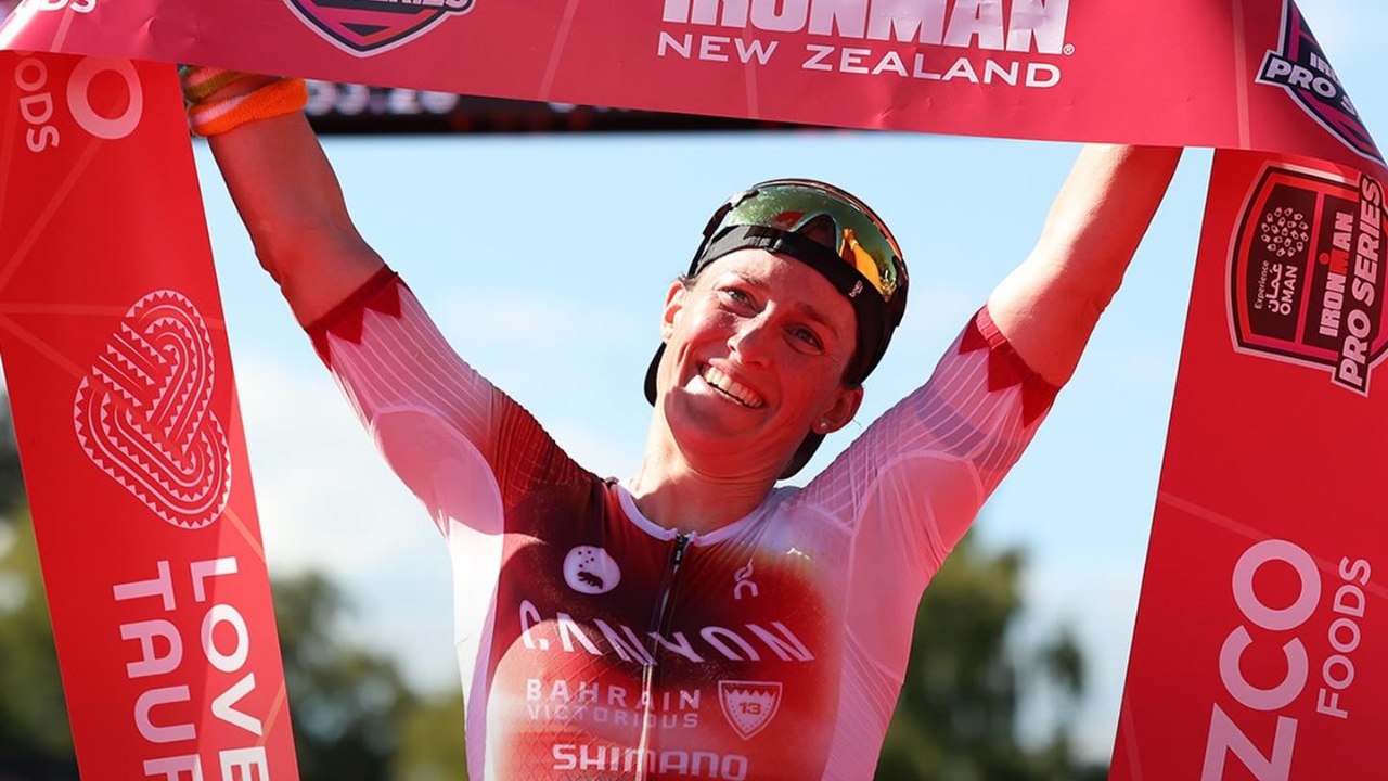 Kat Matthews wins IRONMAN New Zealand 2026
