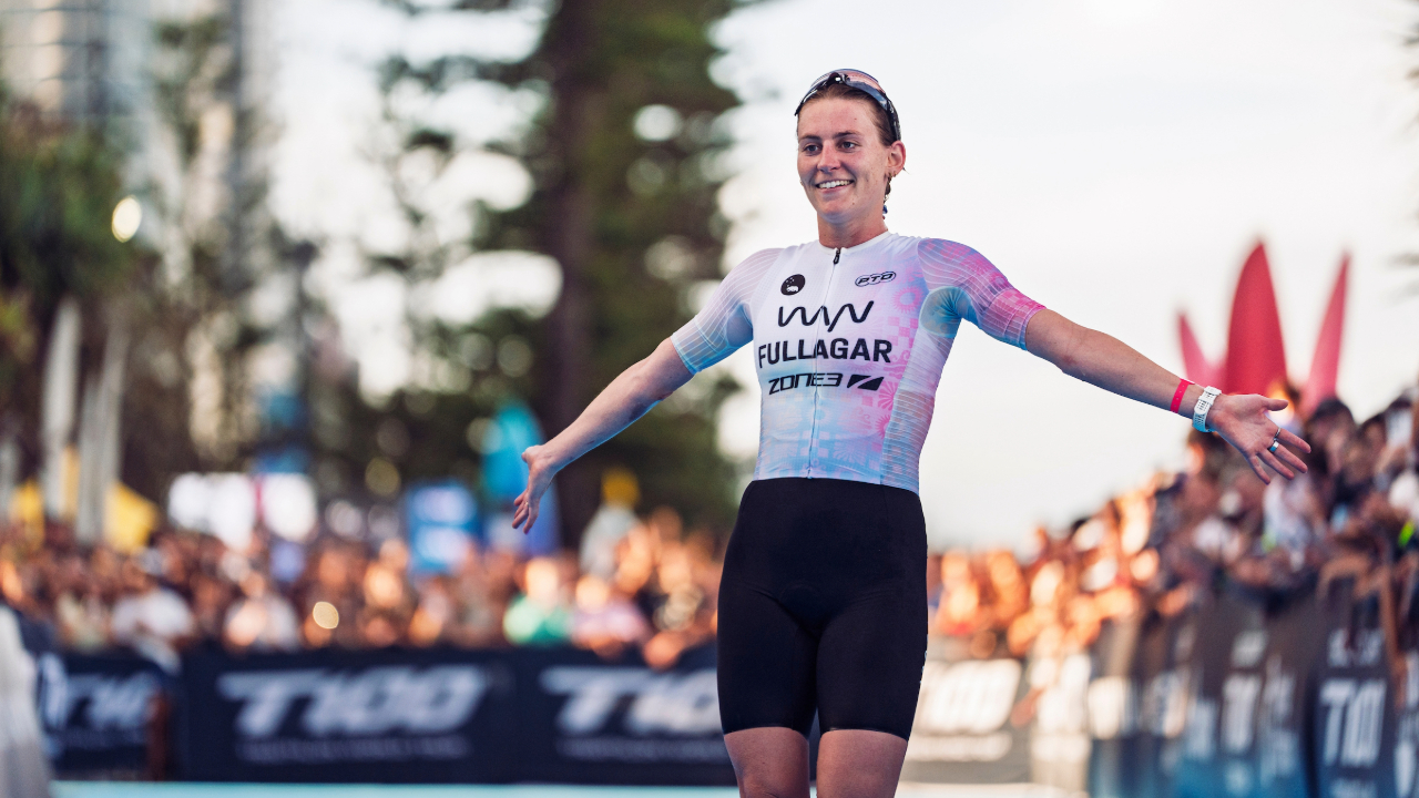 Jess Fullagar at the T100 Gold Coast race.