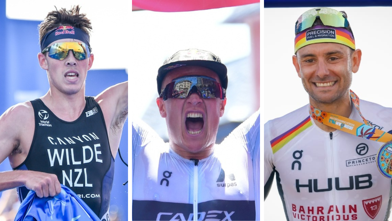 Hayden Wilde, Kristian Blummenfelt and Jelle Geens will meet at the IRONMAN Geelong 70.3 this month.
