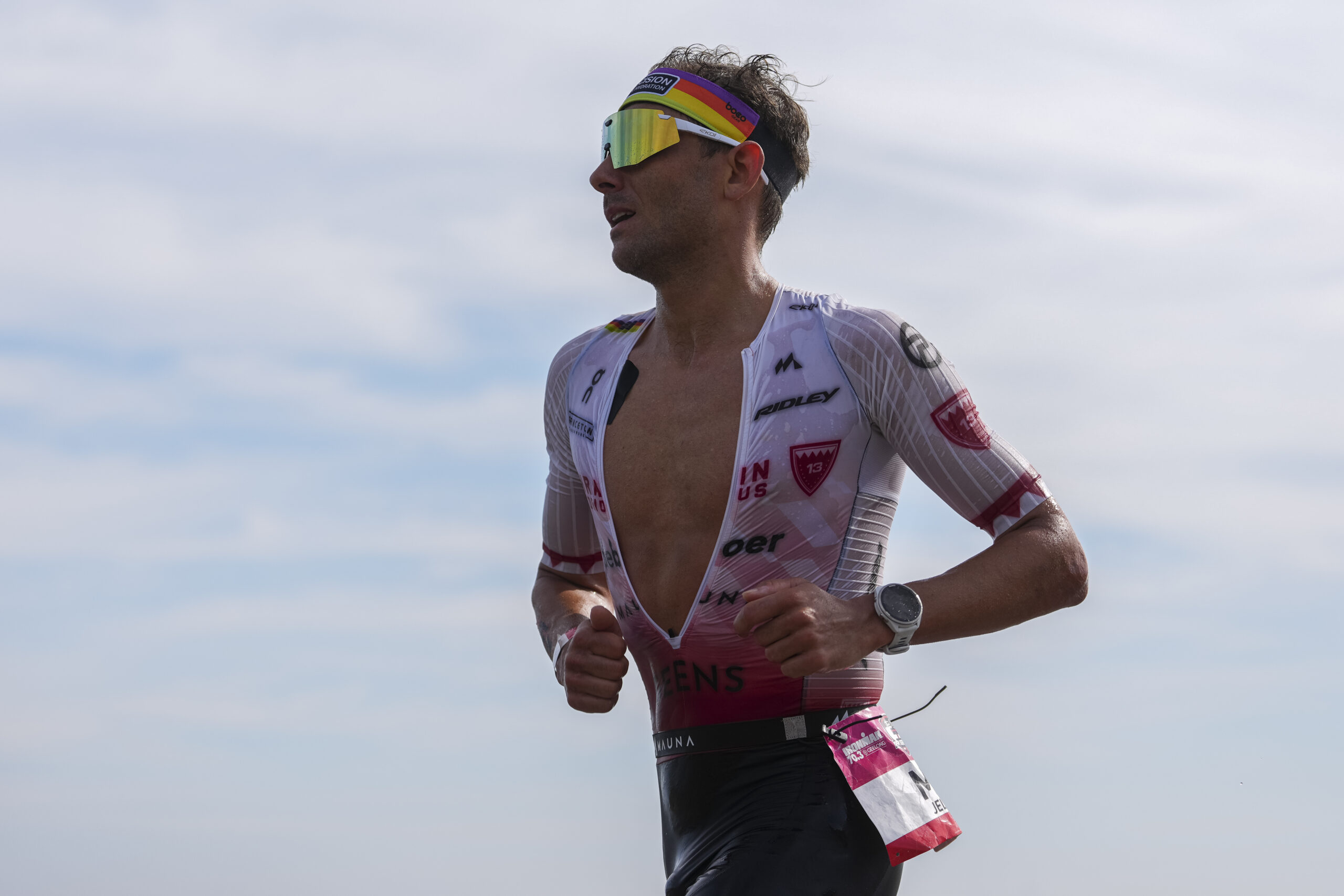 Jelle Geens of Belgium during the IRONMAN 70.3 Geelong.