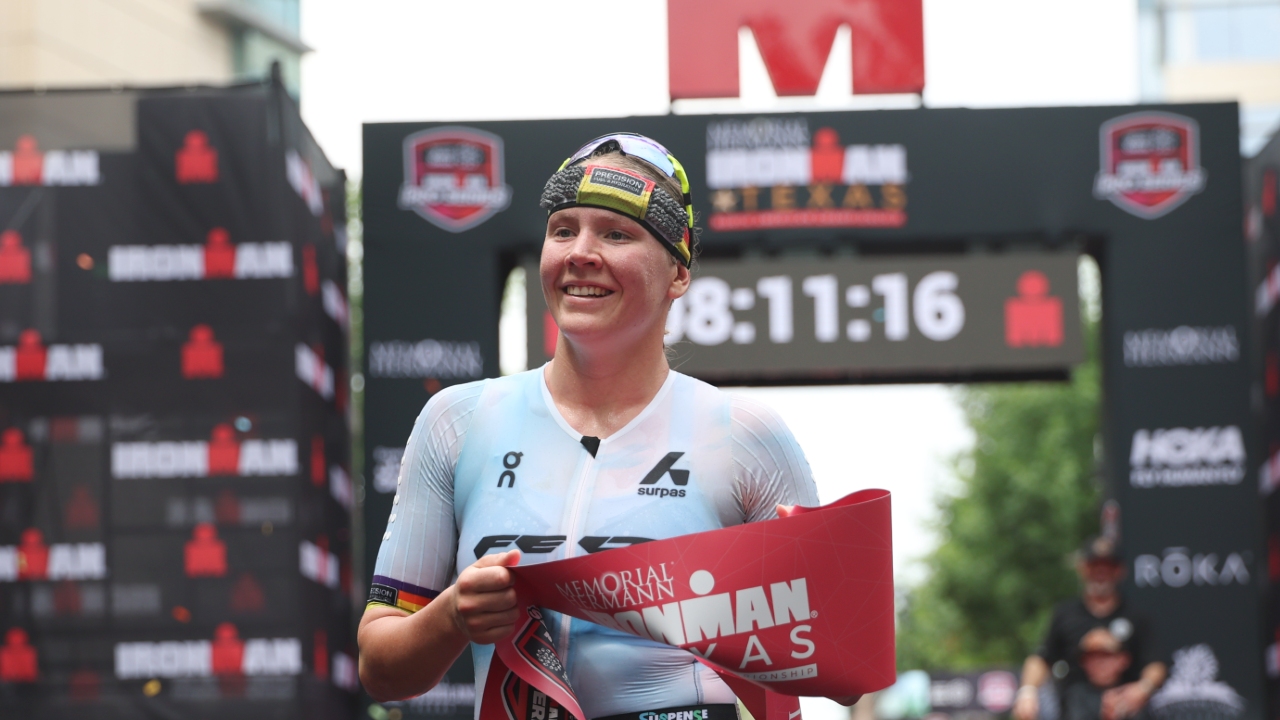 Solveig Lovseth IRONMAN Texas smile 2026