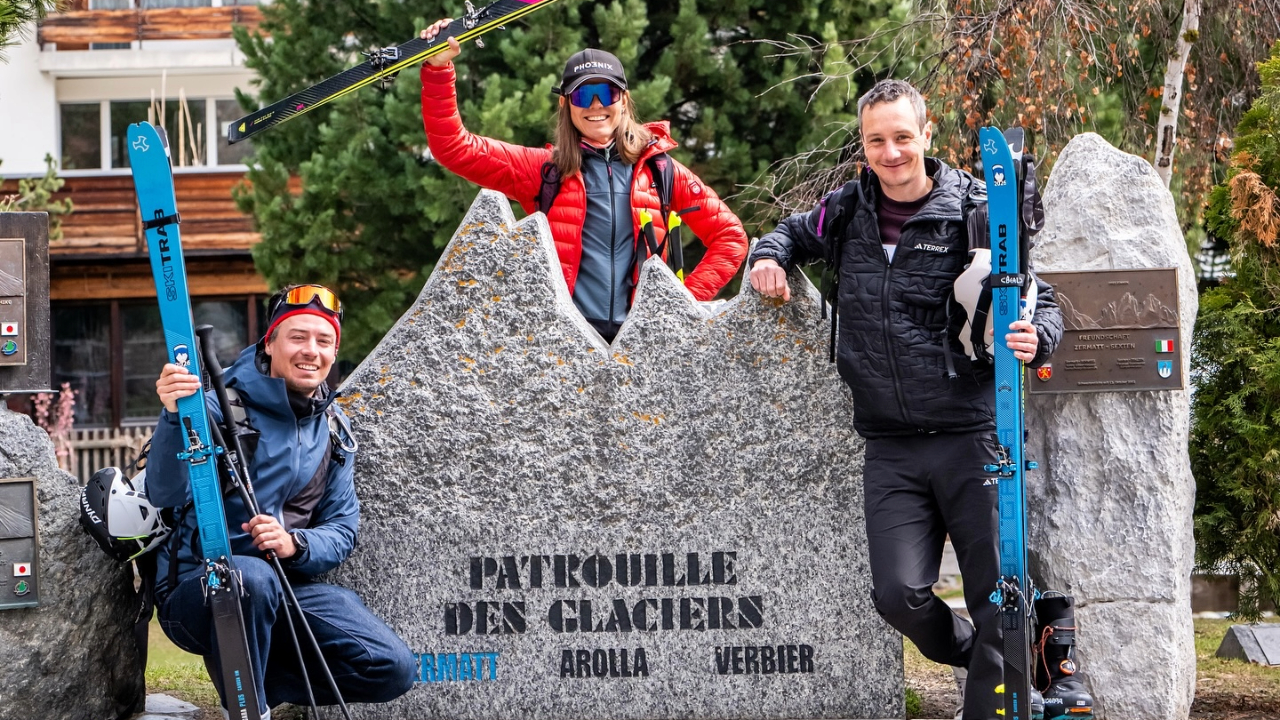 Alistair Brownlee withAndreas Drack and Maja Włoszczowska ahead of his latest endurance challenge.