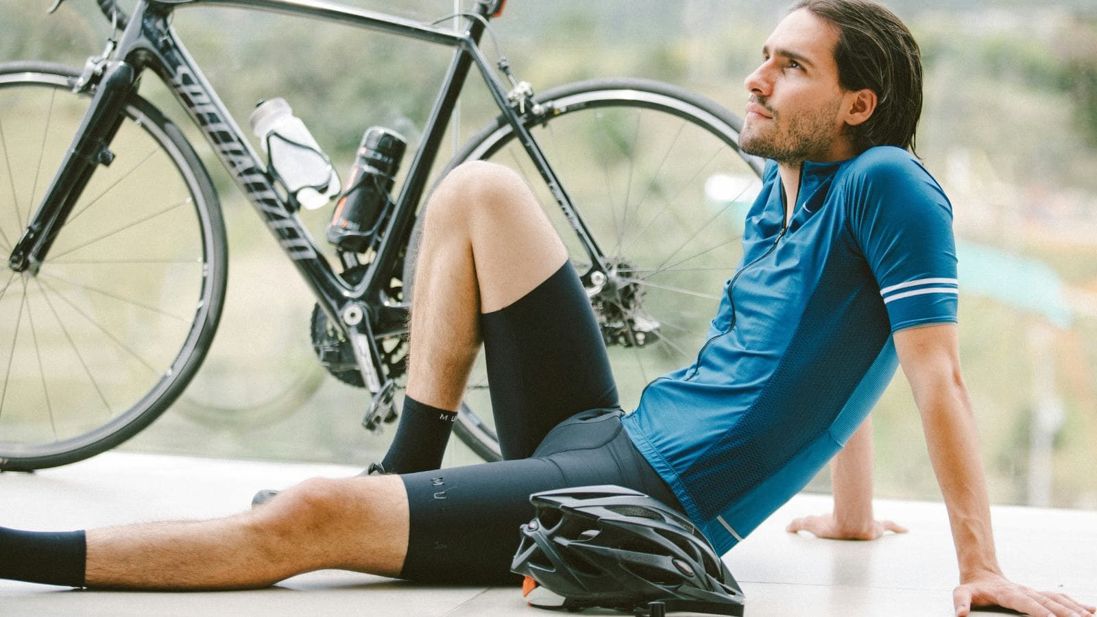 triathlete recovering from bone injury after intensive swim bike run training and racing