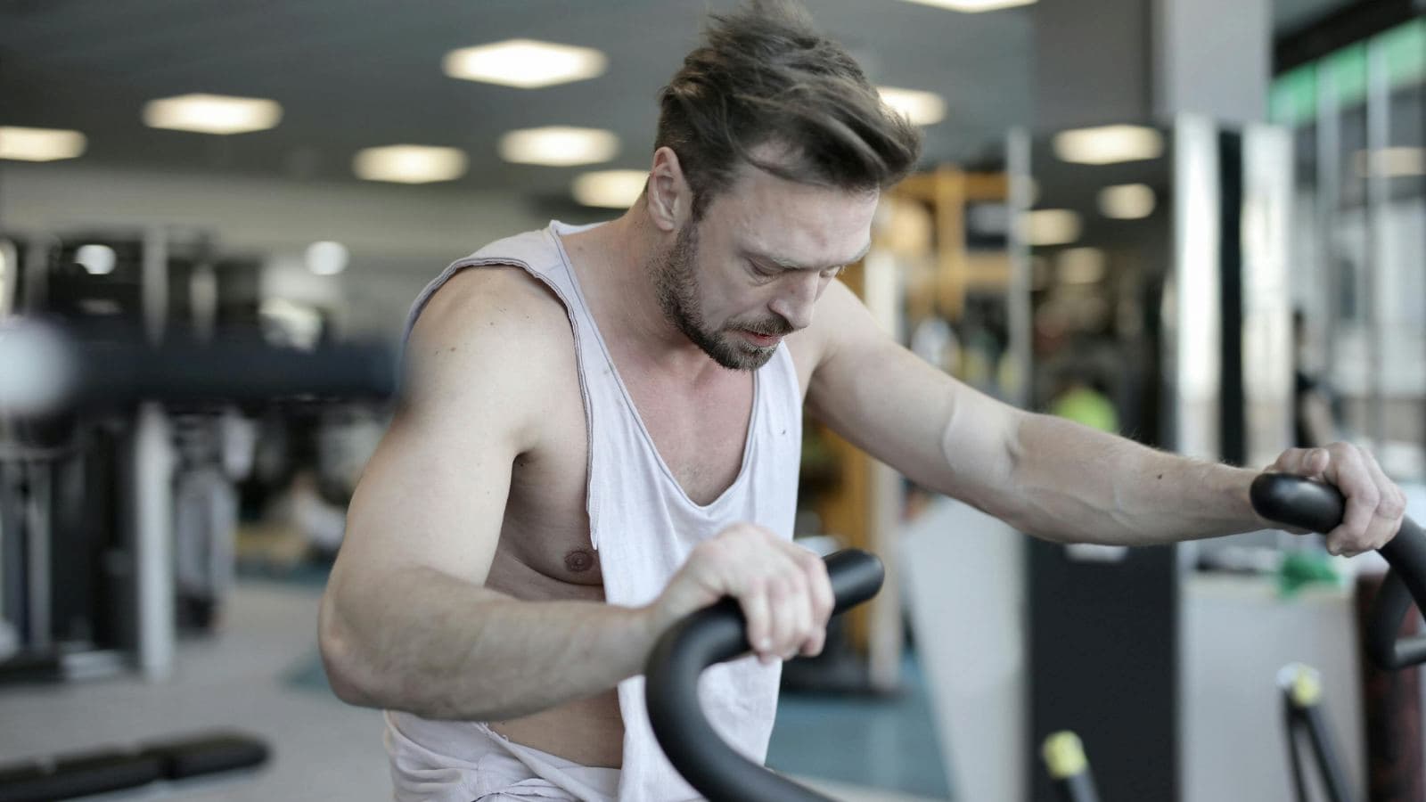 triathlete focusing on recovery routine including rest nutrition and mobility after triathlon training
