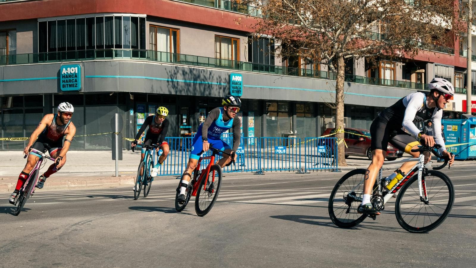 cyclists pedaling at low cadence with high resistance to develop muscle endurance and strength