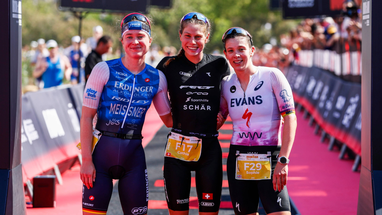 Sophie Evans finished second at IRONMAN 70.3 Valencia.