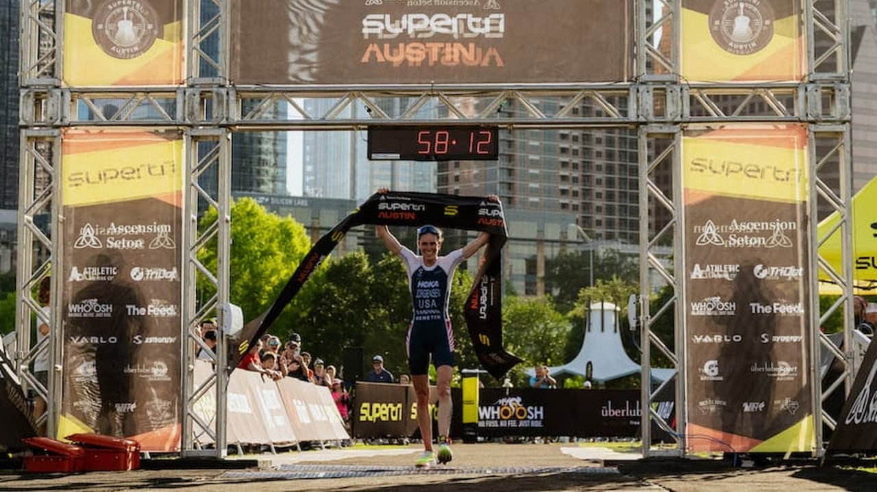 gwen jorgensen wins supertri austin 2026