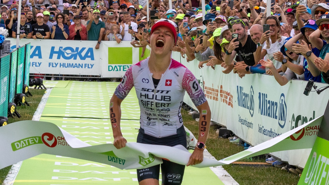 Alanis Siffert wins Challenge Roth 2026 finish line