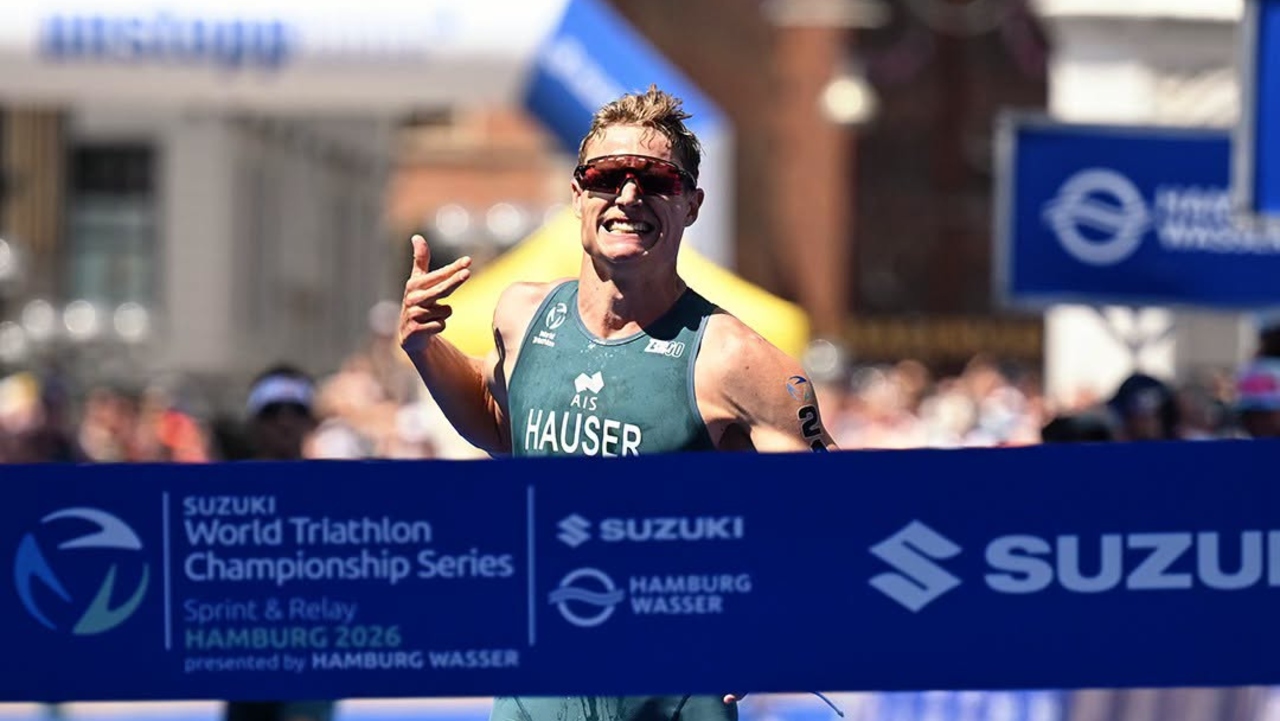 Matt Hauser wins WTCS Hamburg 2026 finish line