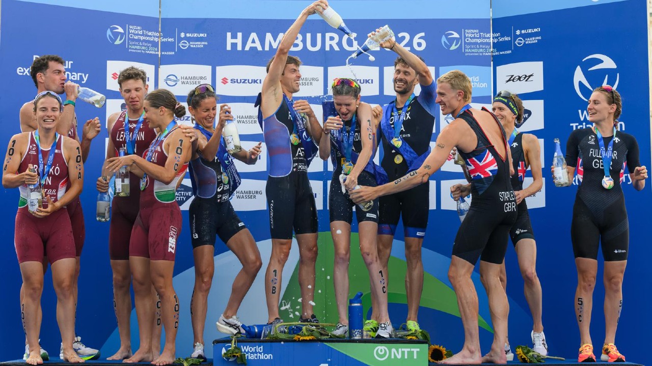 wtcs hamburg mixed team relay podium 2026