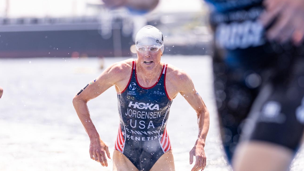 Gwen Jorgensen swim WTCS Yokohama 2026
