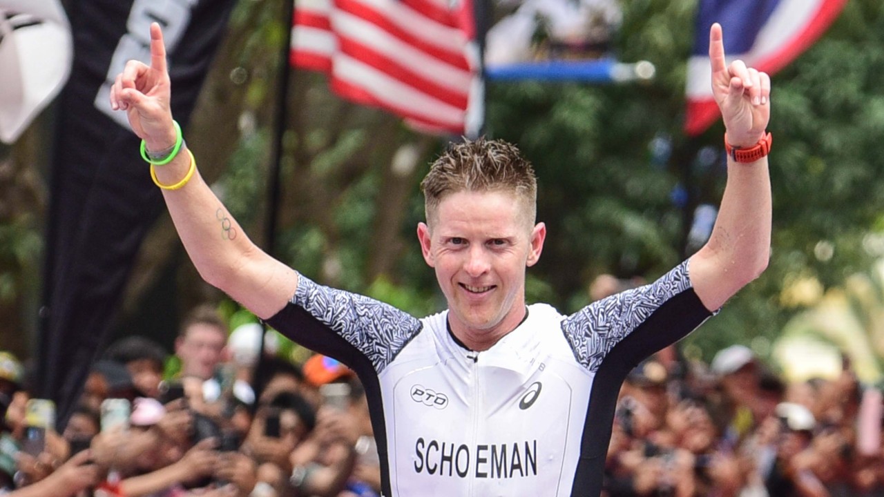 Henri Schoeman winning his second IRONMAN 70.3 Lapu Lapu 2026 (1)