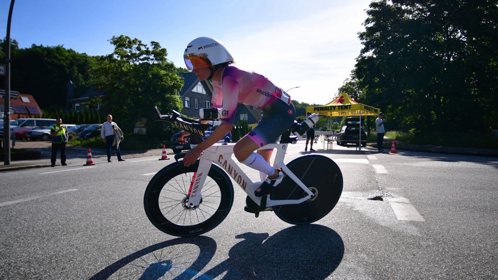Road cyclist completing structured interval training to overcome a cycling fitness plateau and improve performance.