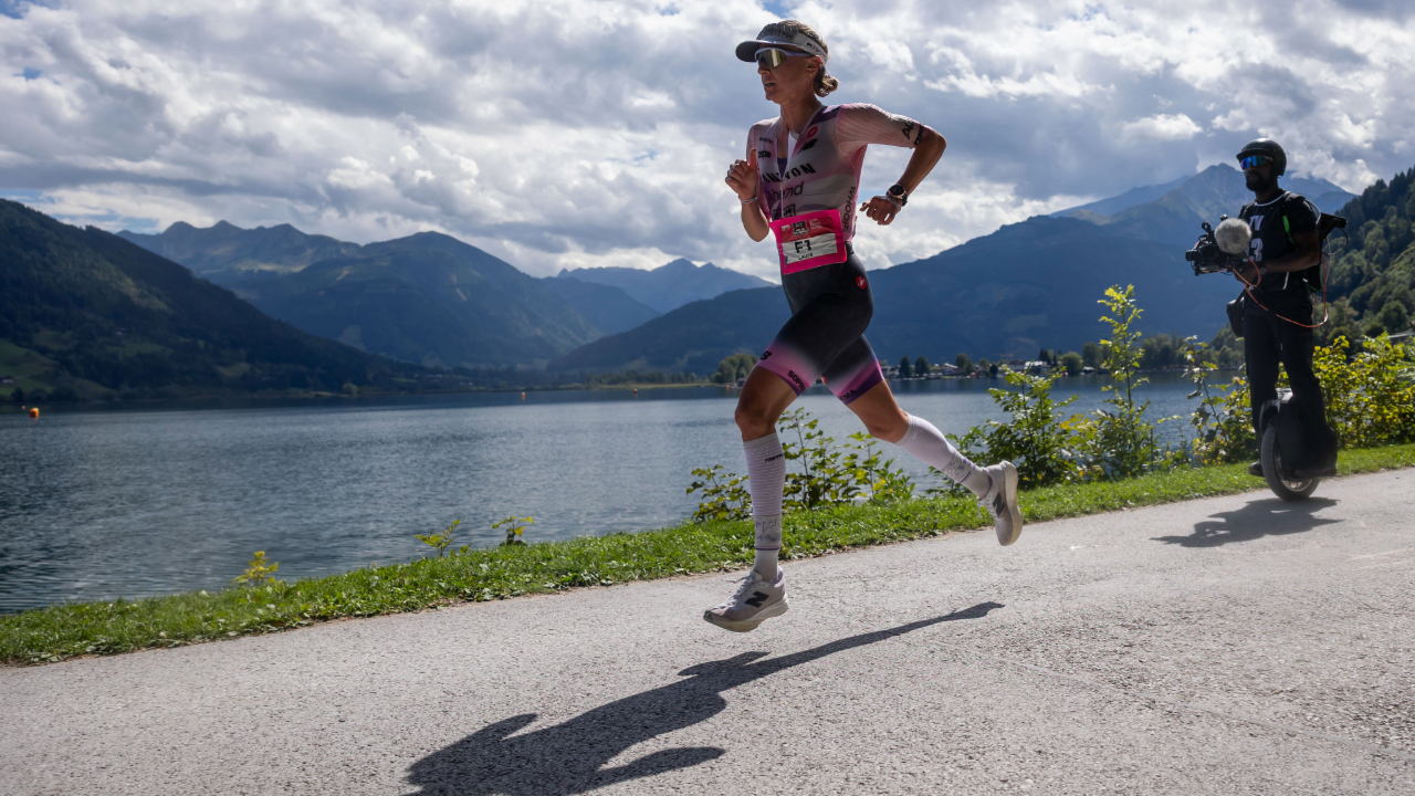 Laura Philipp running at Zel am See in Austria, 2026.