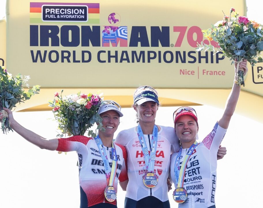 Knibb Derron Siffert 70-3 World Championship podium 2026