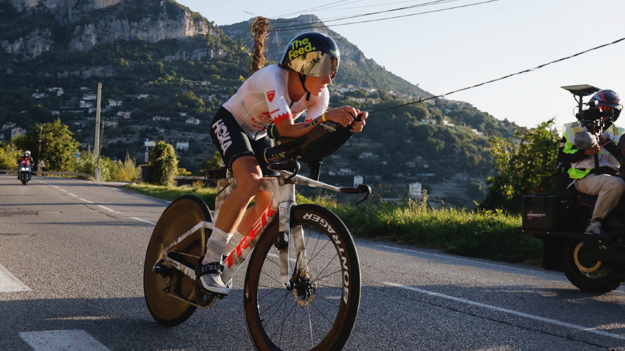 Taylor Knibb leads bike IRONMAN 70-3 World Champs Nice 2026