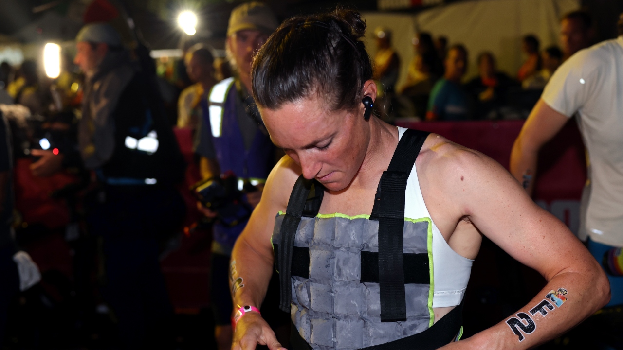 Kat Matthews before start Kona 2026