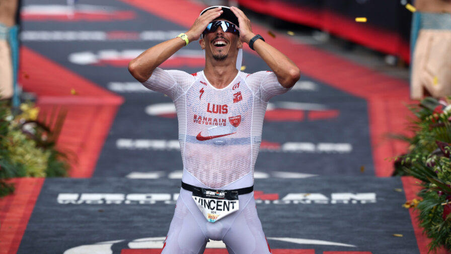 Vincent Luis wins IRONMAN World Championship at Kona 2026.
